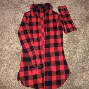 Women’s plaid lumber jacket shirt